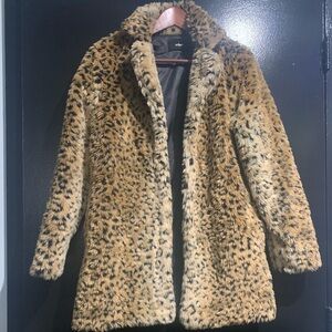 OTHER UK  Leopard Print faux fur coat